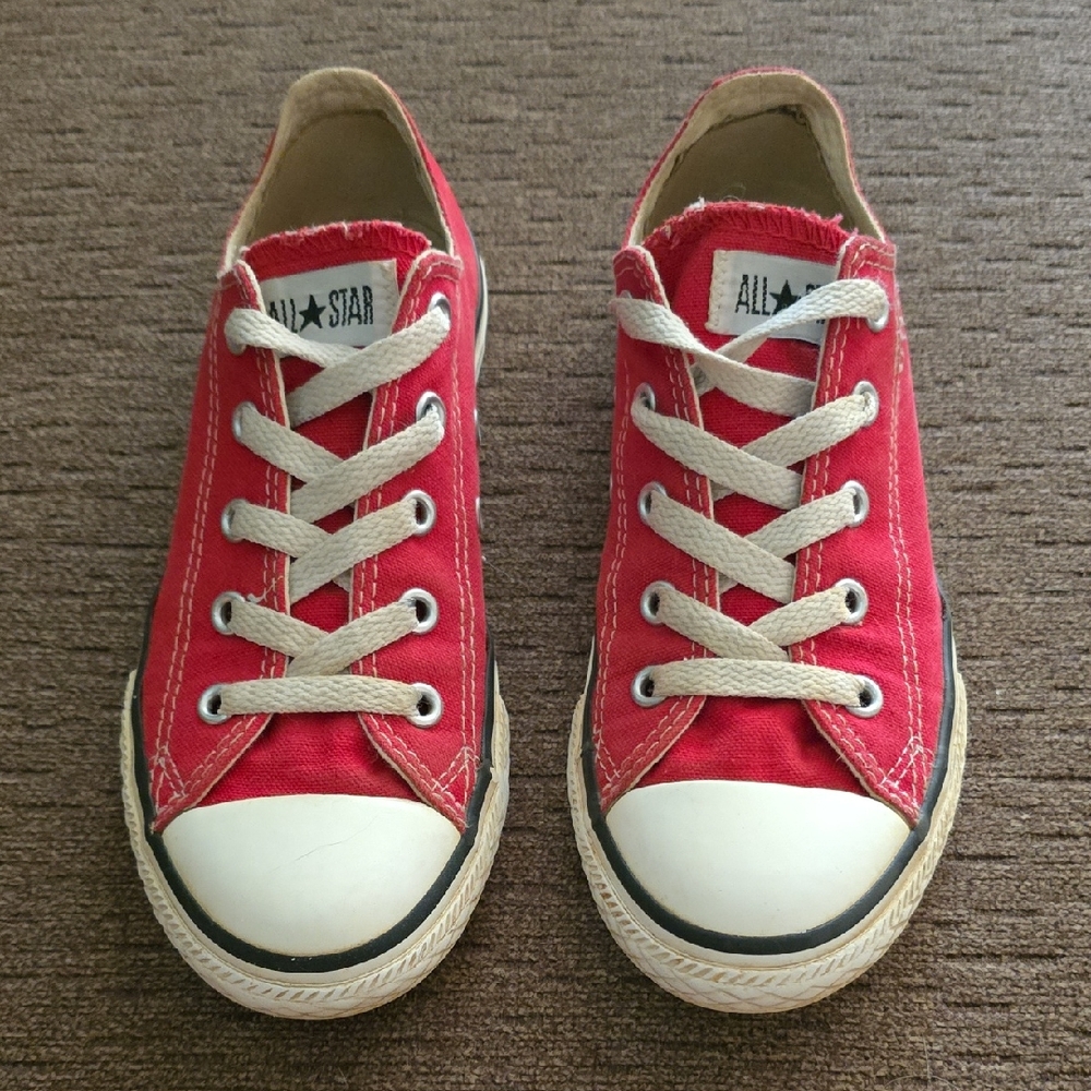 Converse Kids Red Canvas Shoes